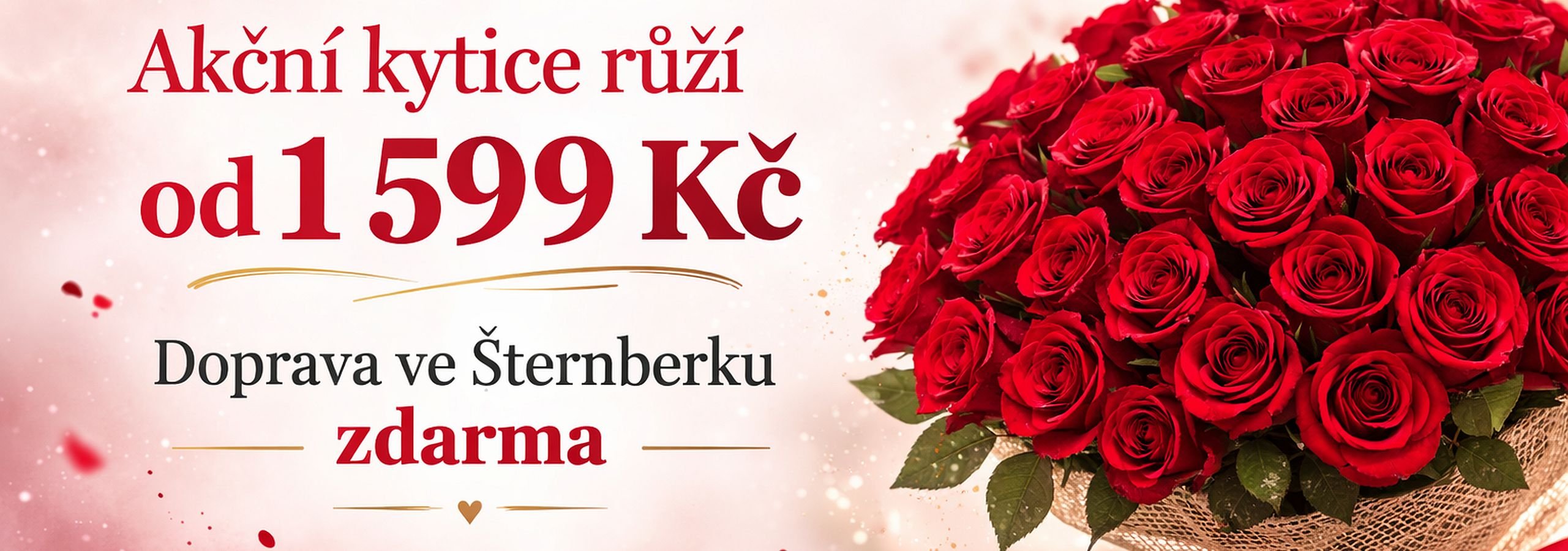 Akčné pugéty ruží | Květiny Rozárka