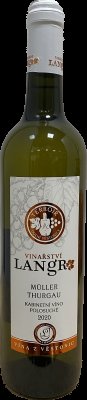 Víno - Müller Thurgau - polosuché - 2020